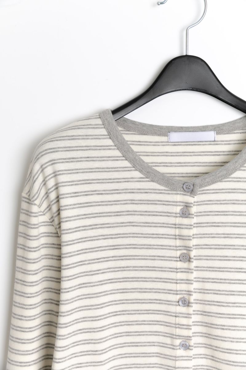 pastel stripe cardigan(3colors)