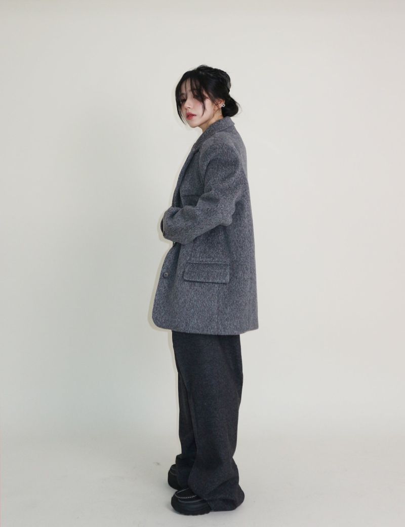 Winter Alpaca Formal Single Jacket (Wool Jacket) (Lining 2 Ounces)