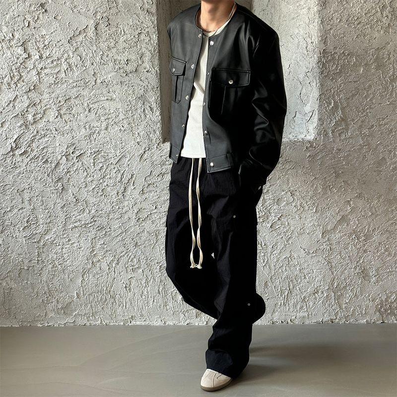[UNISEX] Flap string cargo banding pants (2color)