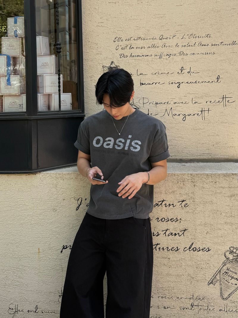 Oasis pigment crop short sleeve