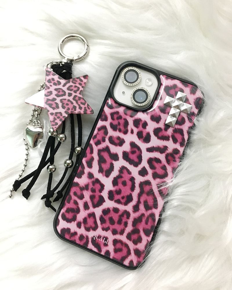 [MADE] LEOPARD STUD phone case_Pink