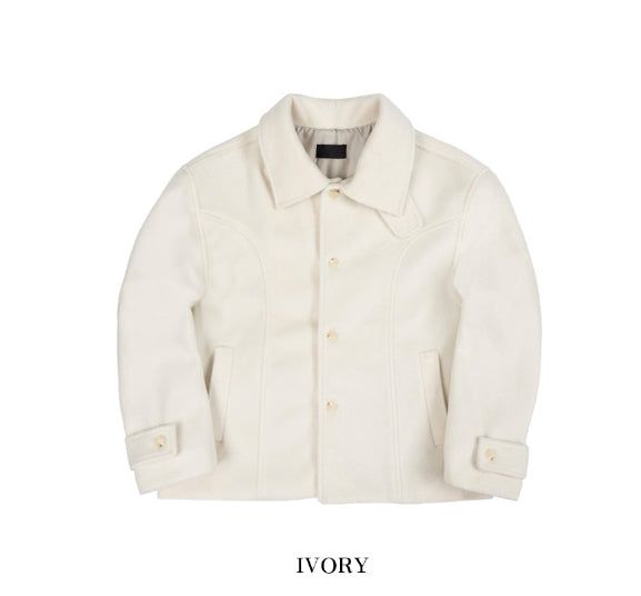 Lumi Mohair Wool Short Coat