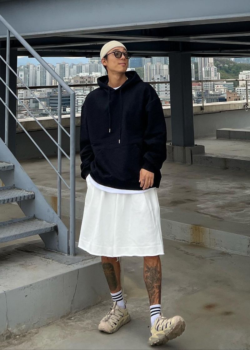 Essential flared half Pants 4COLOR
