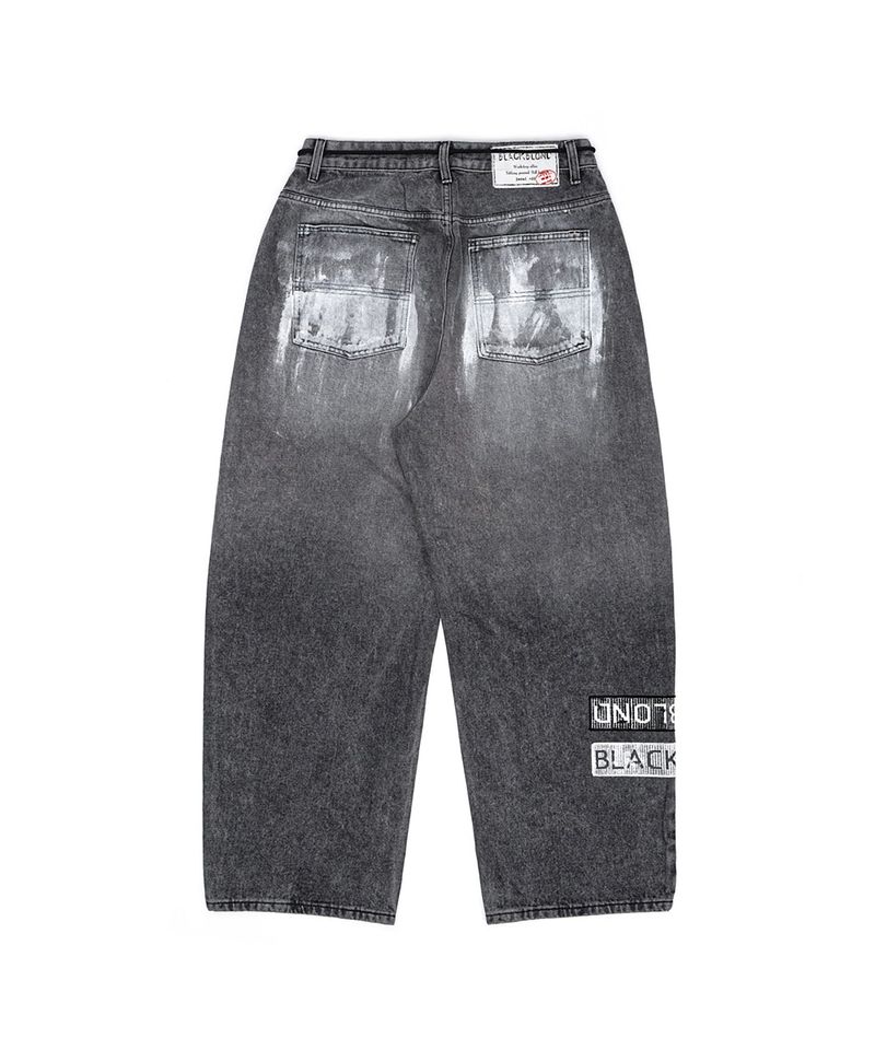 BBD Anxiety Multi Patch Denim Pants (Vintage Black)