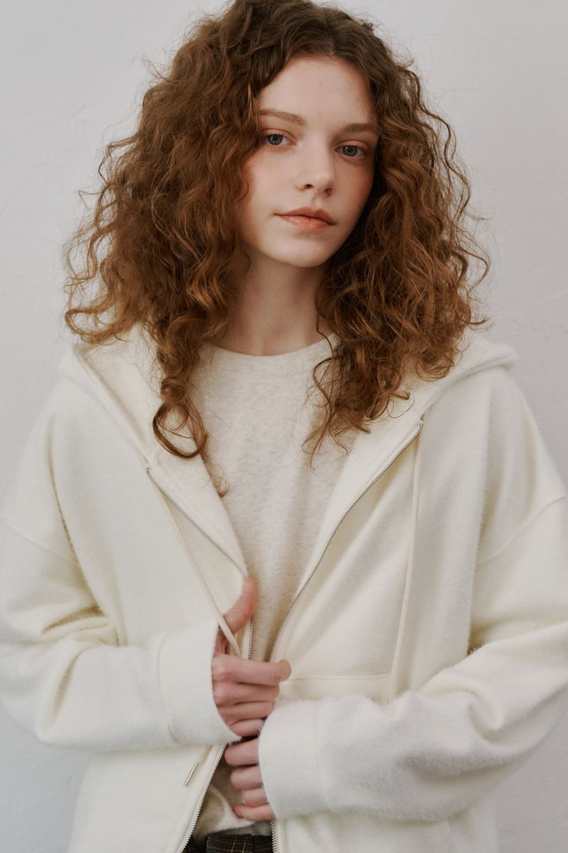 Snow Hood Zip-up (Ivory)