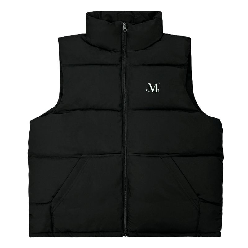 MUCENT（ムセント）の「TENBY LEATHER PATCH PADDING VEST (UNISEX)（Jackets/Outerwear）」