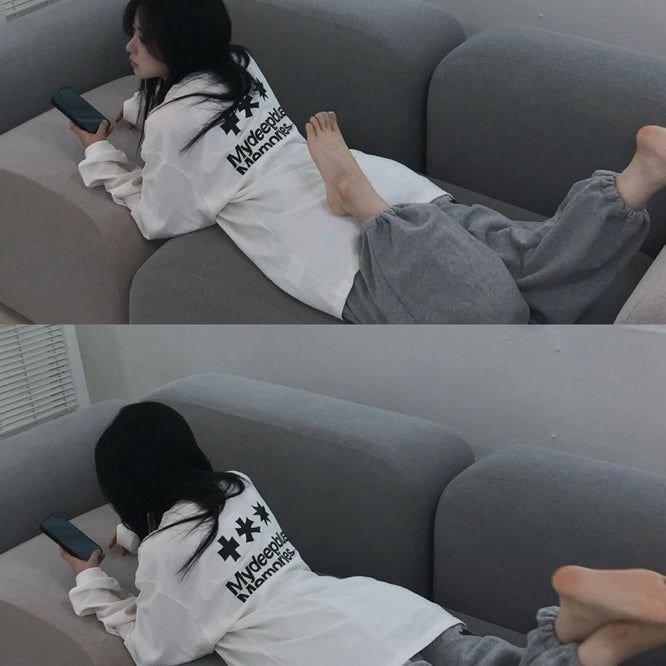 MM SYMBOL LOGO LONG SLEEVE T(WHITE)