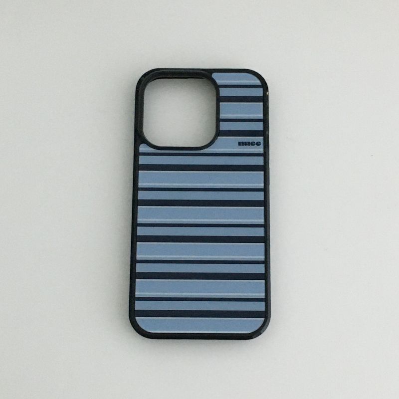 shop.nuee（ショップニュイ）の「cool stripe case (sky blue)（Smartphone Accessories）」