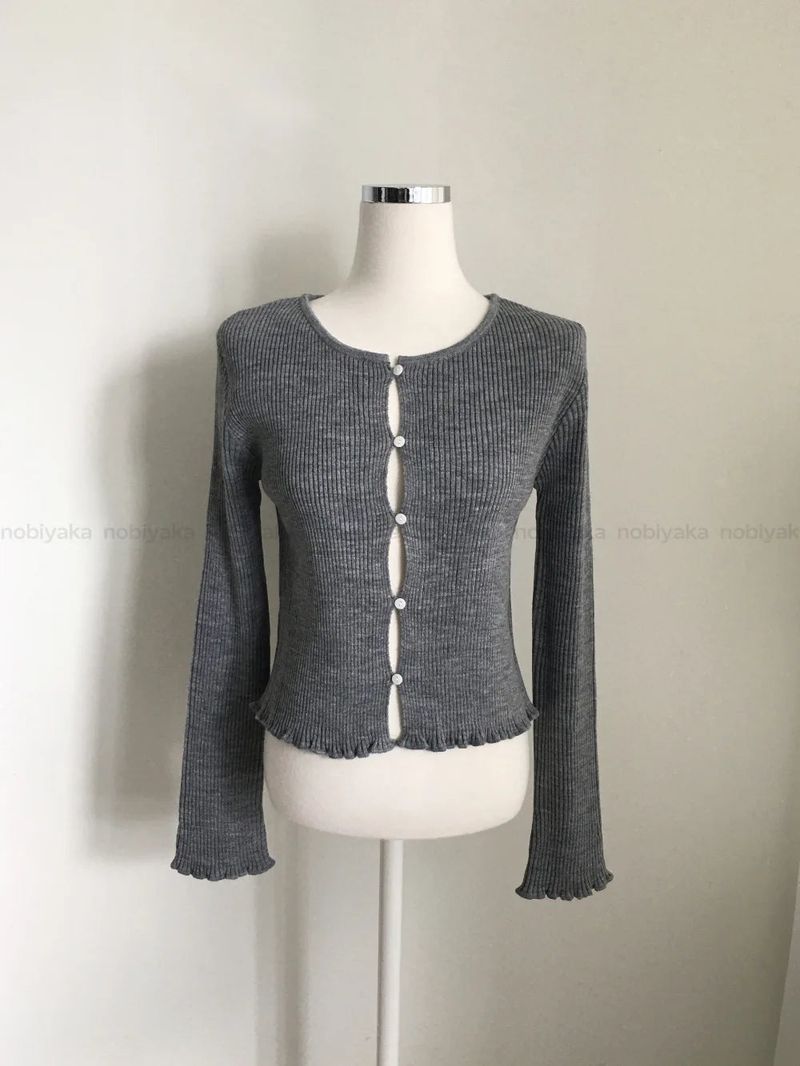 Owen frill cardigan