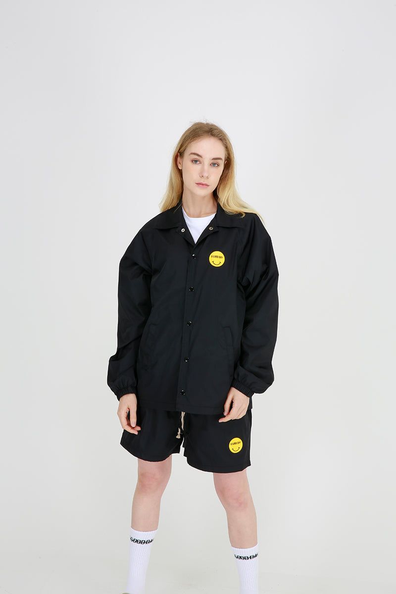 SMILE HALF PANTS (BLACK)