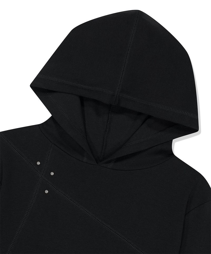 CURVED SLIM HOODIE
