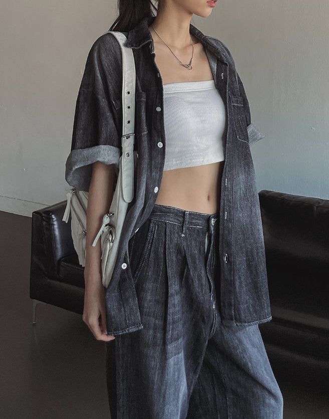[U-BASIC] Basic Ribbed Tank Top (+With Cup)