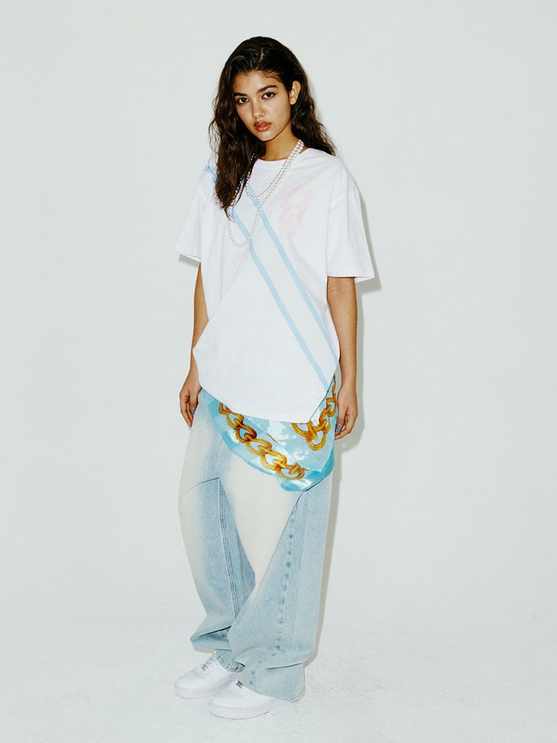 SASH TEE WHITE