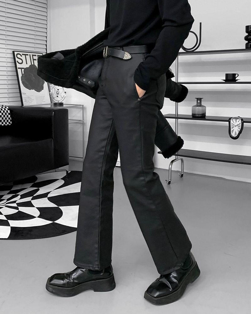 COZINESS（コジネス）の「EN Coated Washing Bootcut Slim Pants（Pants）」