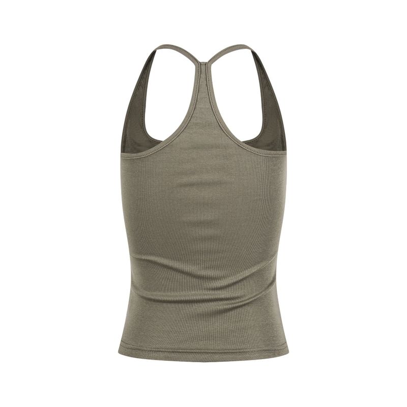 Sena Grunge Stud Print Slim Tank Top