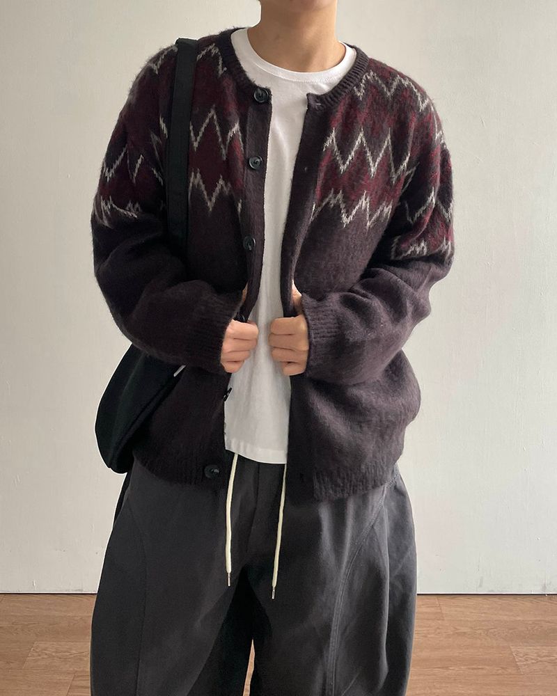 Woolf Argyle Cardigan
