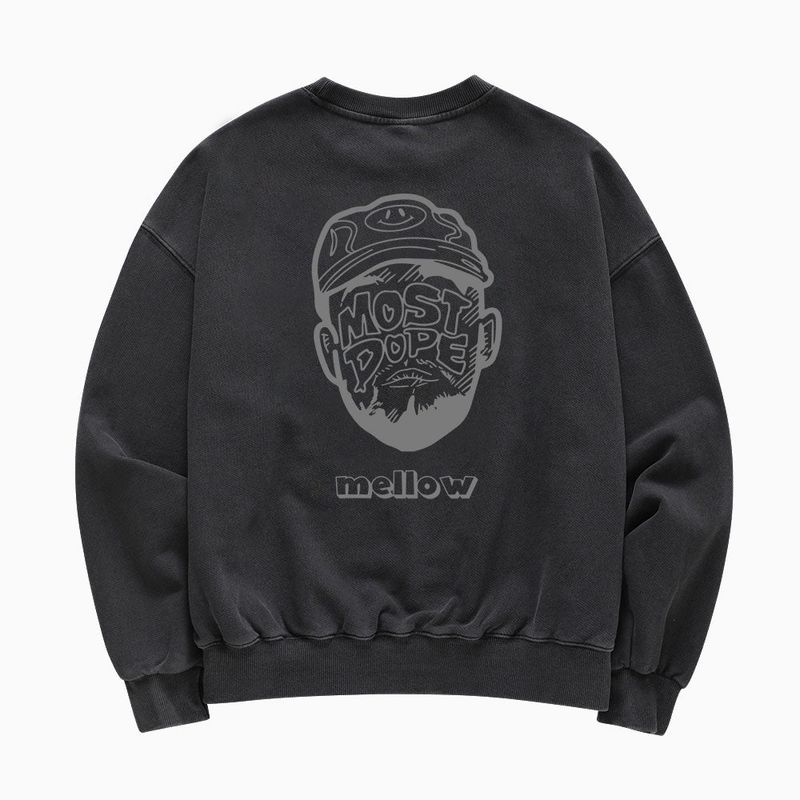 mellowconcept（メロウコンセプト）の「MCT MM06 pigment Sweatshirts Darkgray（Tops）」