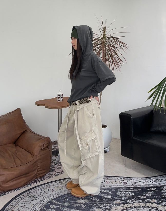 Lual Layered Pig Hoodie