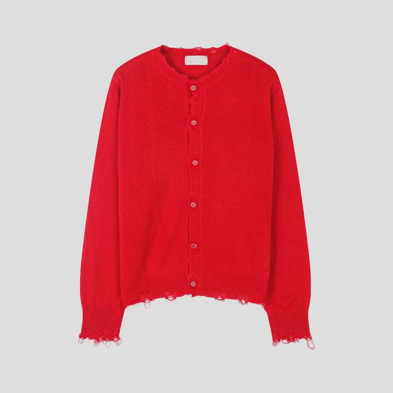 Peak Damage Crop Cardigan (4c)