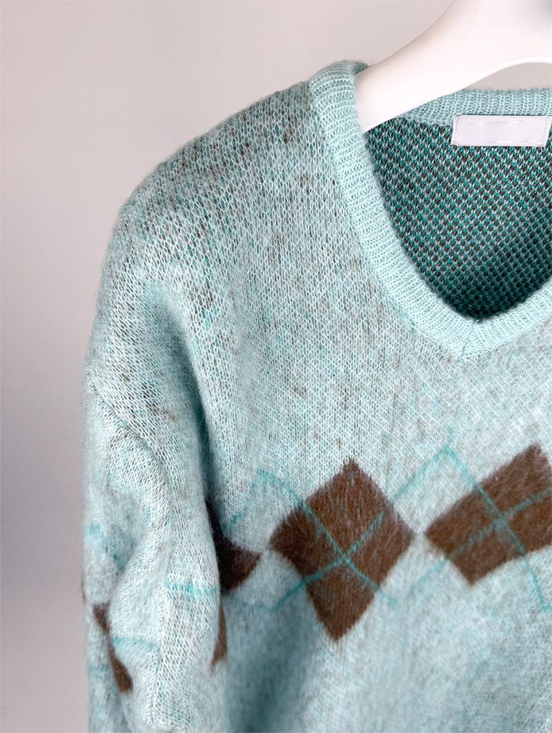 BRUSH ARGYLE KNIT (3C)