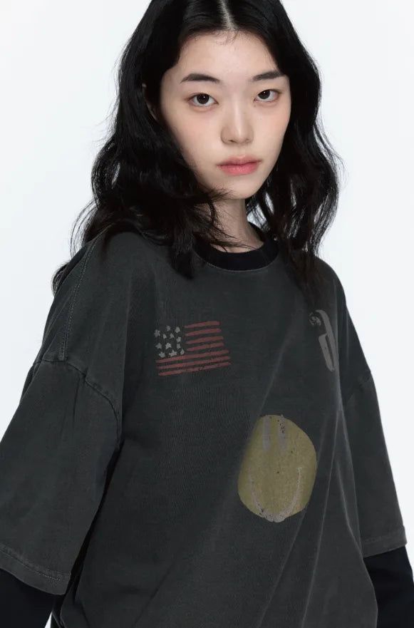 26FW★ Smile Layered Long Sleeve