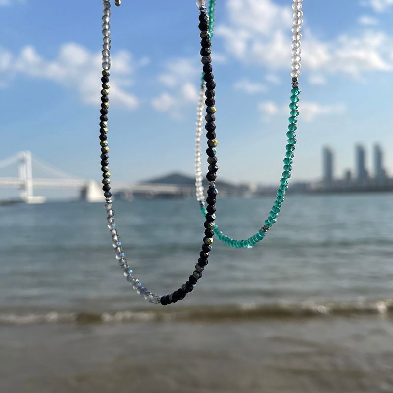 BYATTENTION Beach Stone Necklace (2 colors)