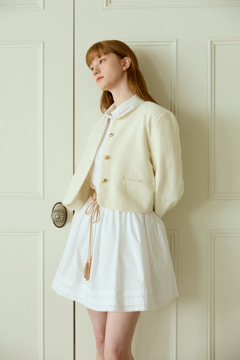 TIDY ROUND TWEED JACKET