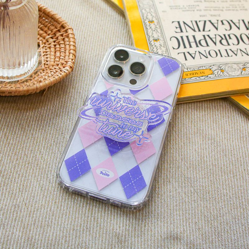 【MADE】Argyle Jelly hard Phone case