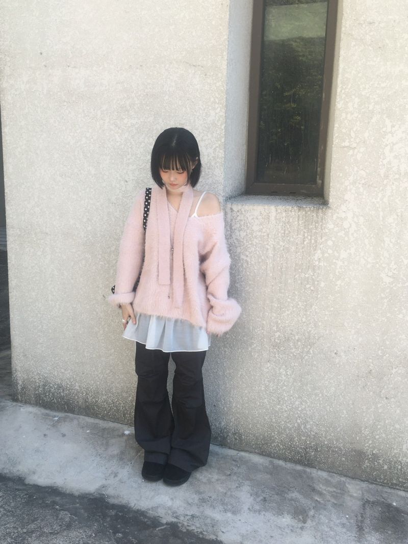 Love N Hairy muffler knitwear