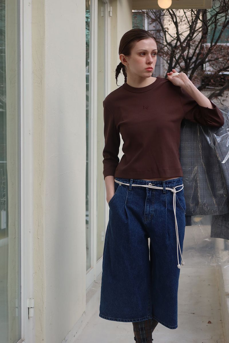 SILKET BIO 3/4 TOP_BROWN