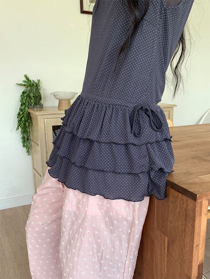DOT CANCAN LAYERED DRESS (3C)