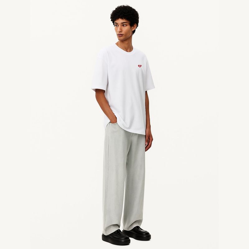 ハートバイカーパッチTシャツ ホワイト(MAN)