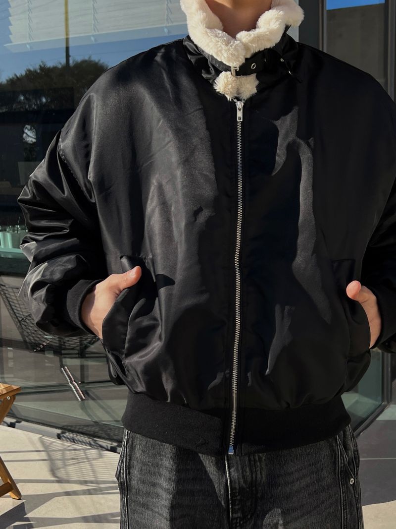 Cropped Aviator Mustang Jacket (2 colors)