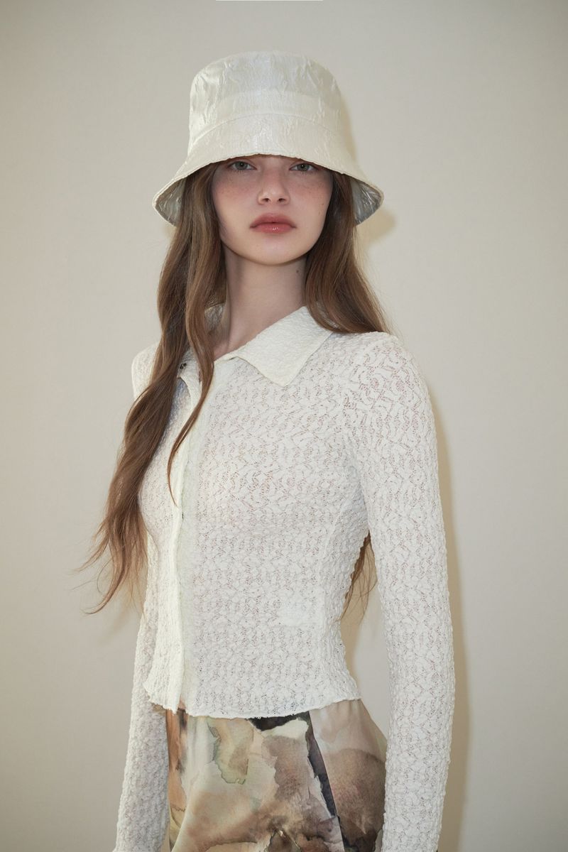 SOUFFLE bucket hat_ivory
