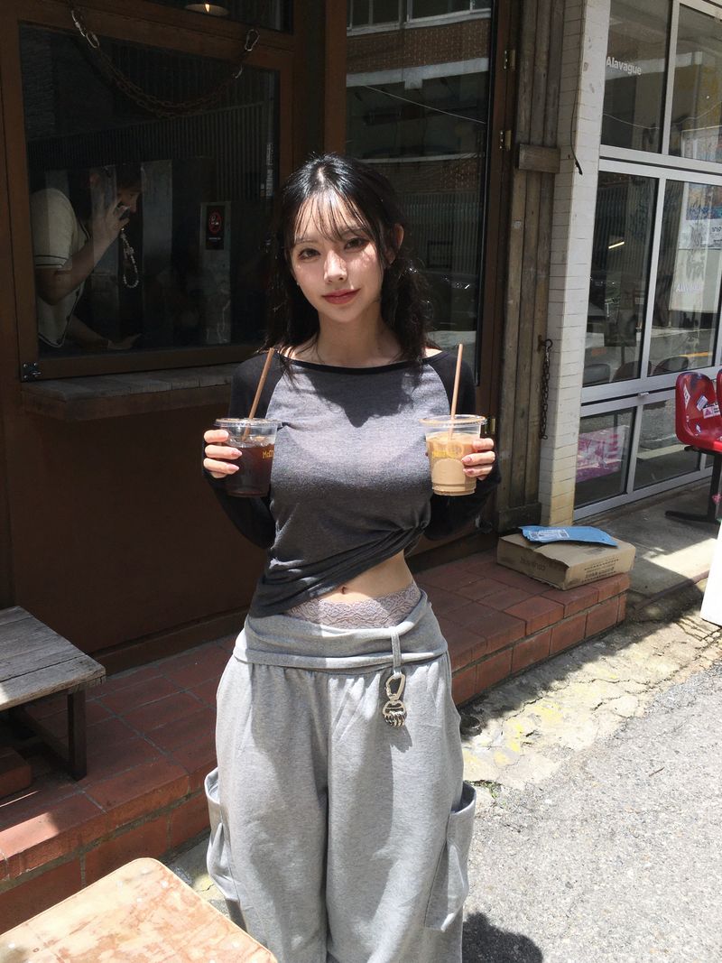Folder Keyring Banded Sweatpants (4c)