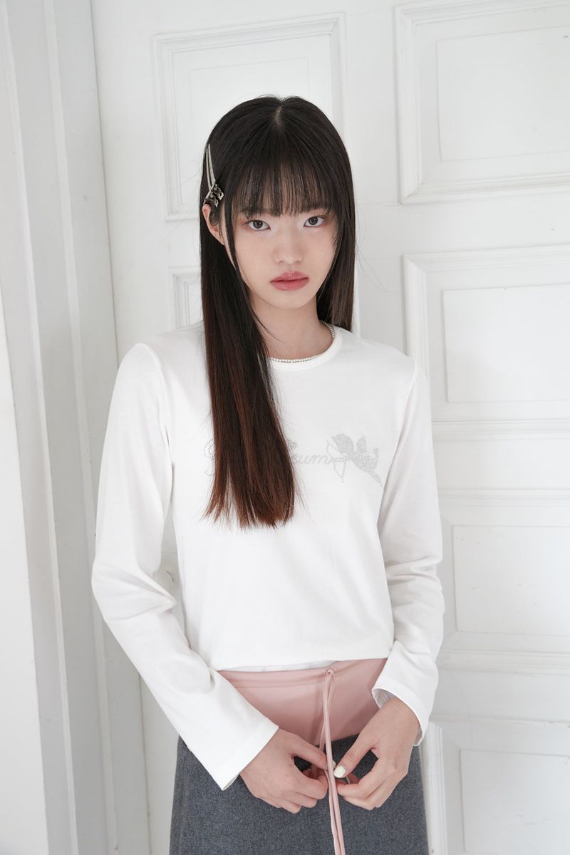 ZIZE ANGEL CUBIC T-SHIRTS (WHITE)