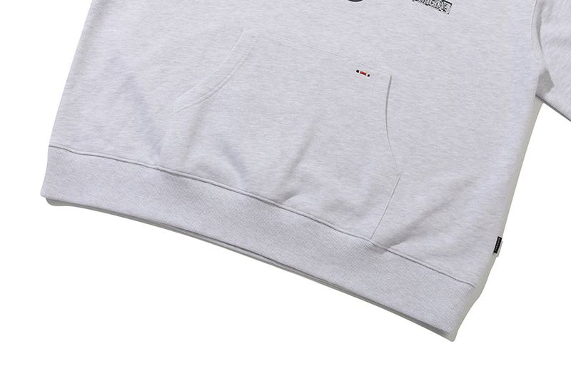 ROMANTIC STREET NO9 HOODIE_LIGHT GREY