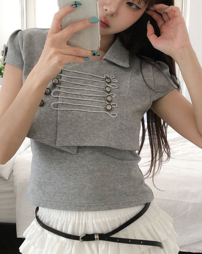 Nak Napoleon Crop Jacket Set