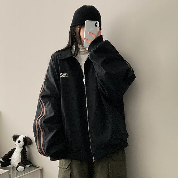 Vessel Track King Oversized Washing Leather Jacket