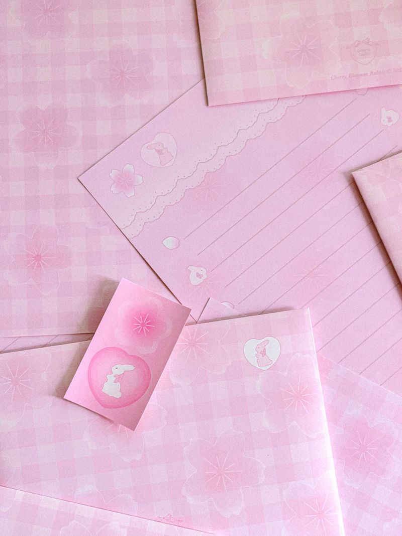 Cherry blossom rabbit ♡ letter set
