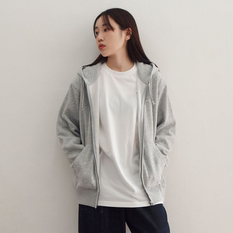overworks（オーバーワークス）の「ヌーヴェルヴァーグフーディージップアップ (GREY)（トップス）」