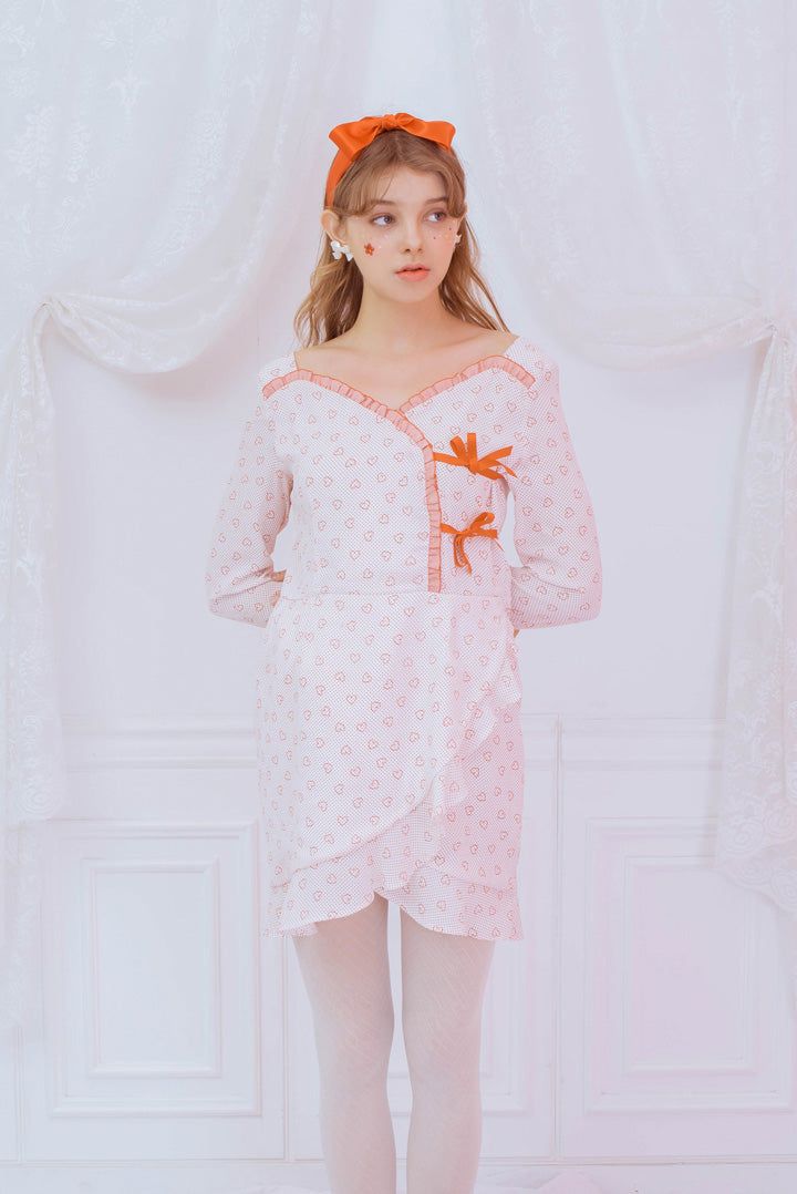 heart ribbon onepiece