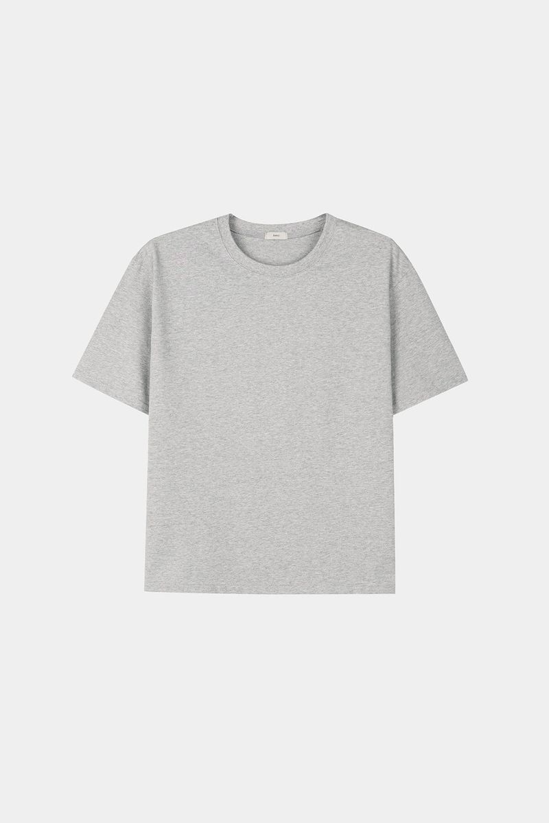 Regular fit cropped short-sleeve T-shirt