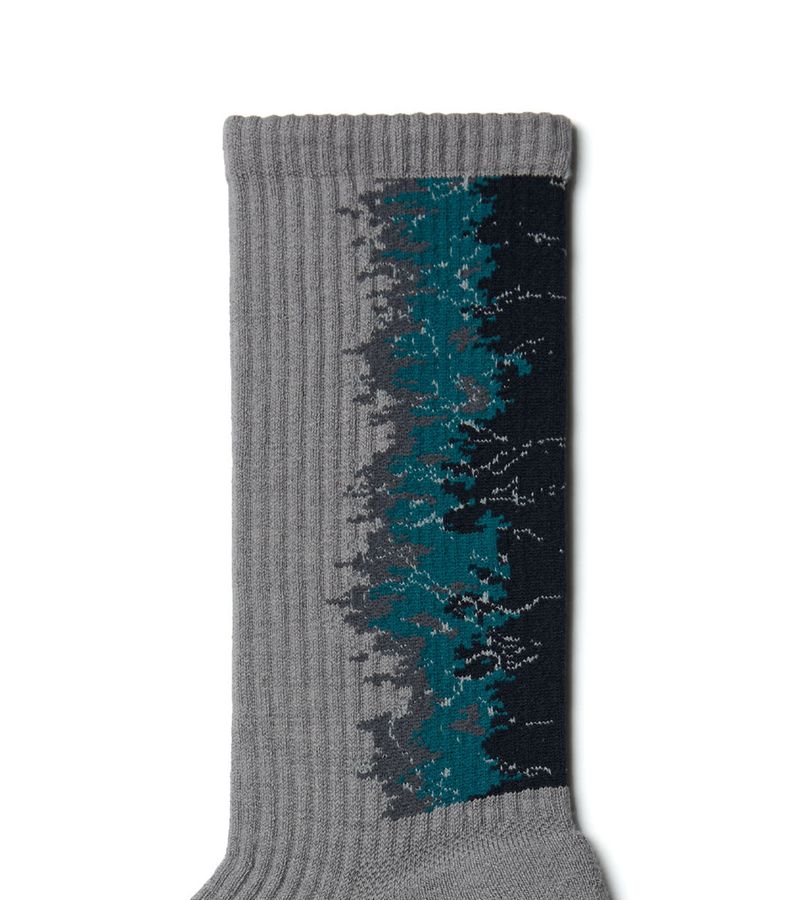 LANDING Midcalf socks (3 pair in - Gradient Red, Cyan, Blue)