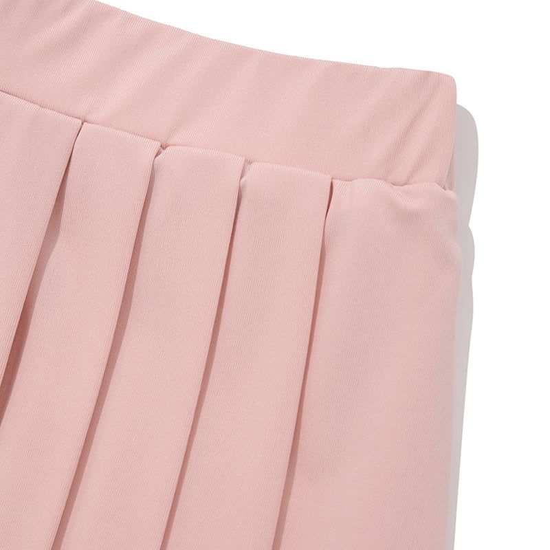 INNER POINT PLEATS MINI SKIRT [SALMON]