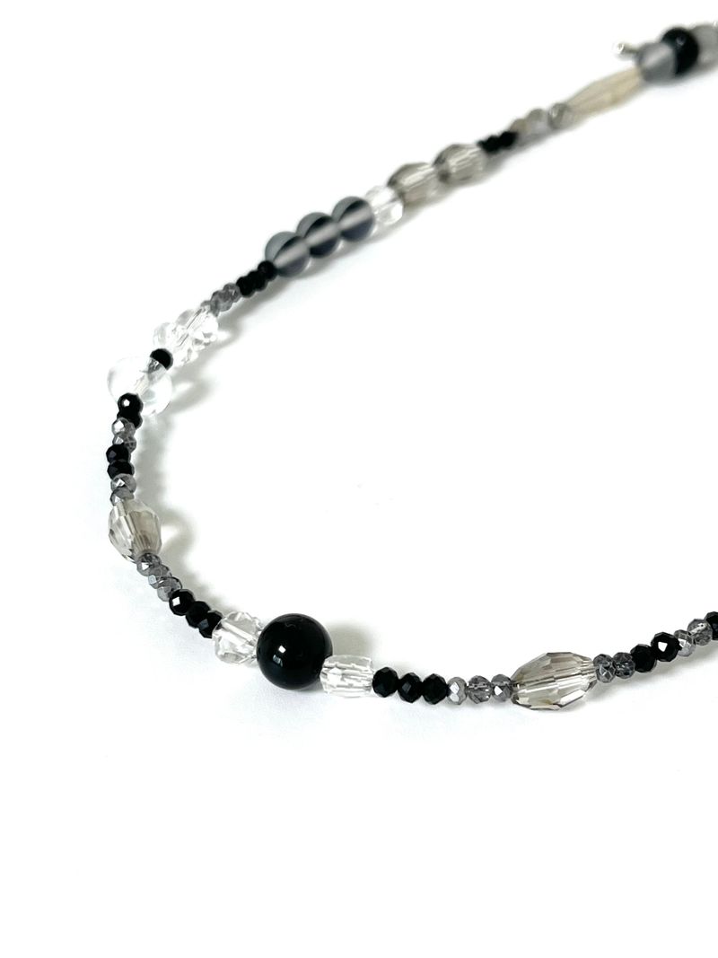 MADE aqua black necklace