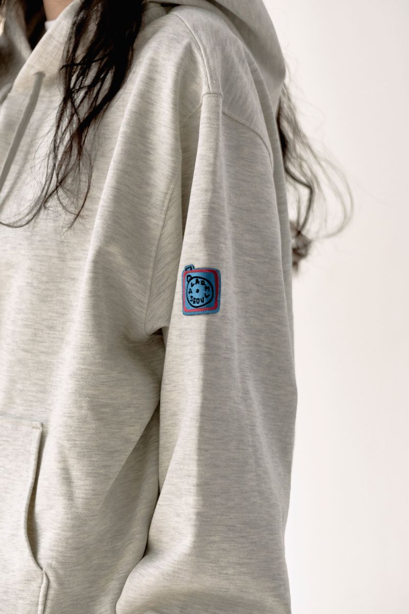 ALARM OVERFIT HOODIE OATMEAL GRAY_UNISEX