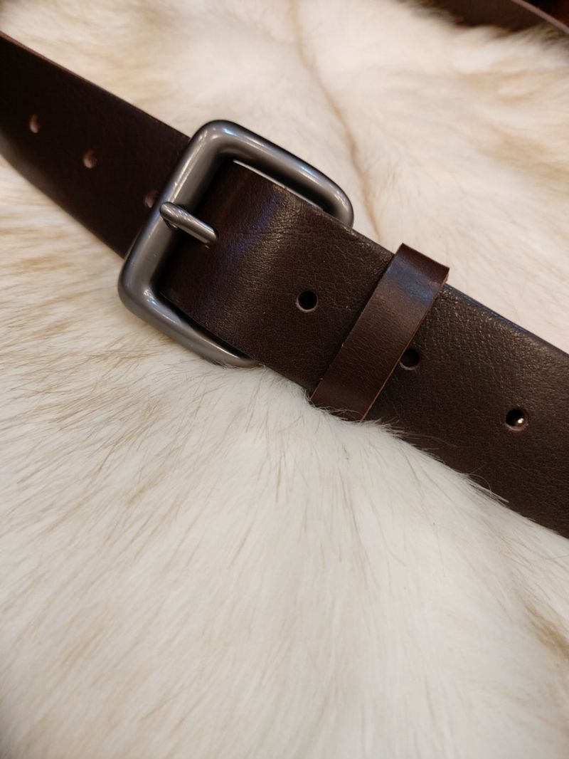 LMN Laurent Metal Cowhide Belt (4 colors)