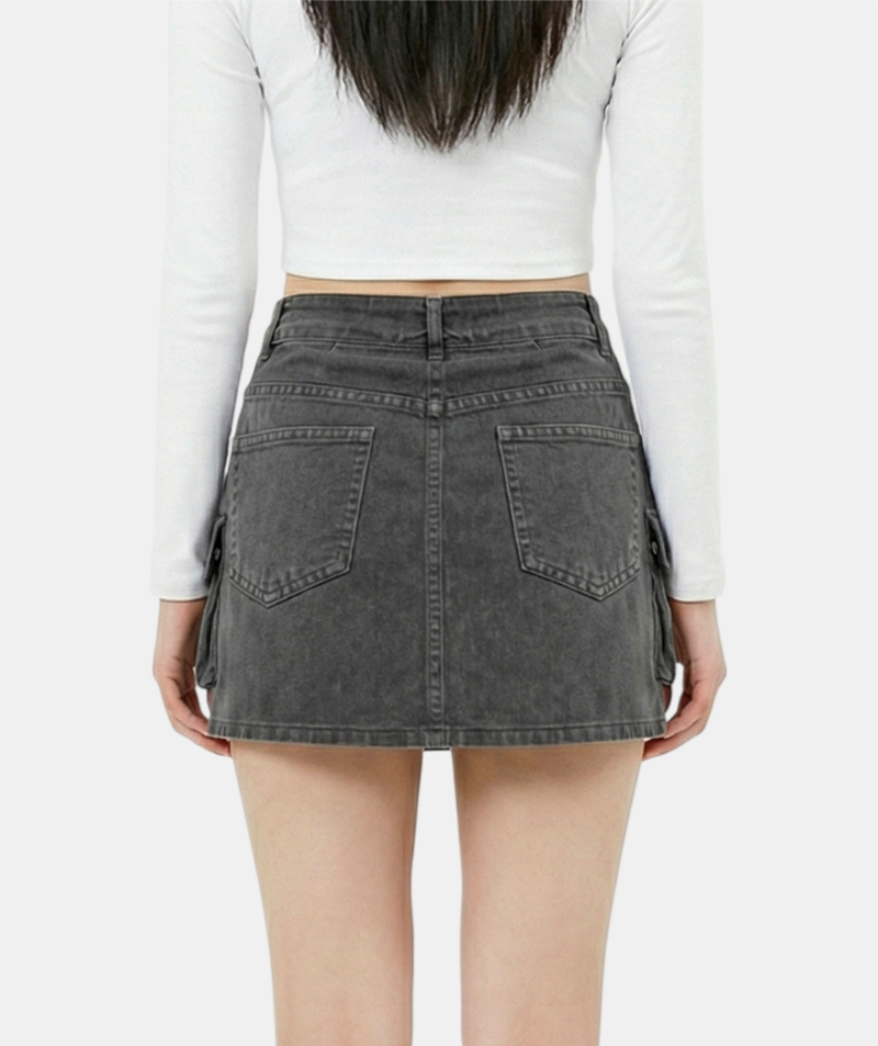 Bruno Utility Denim Skirt