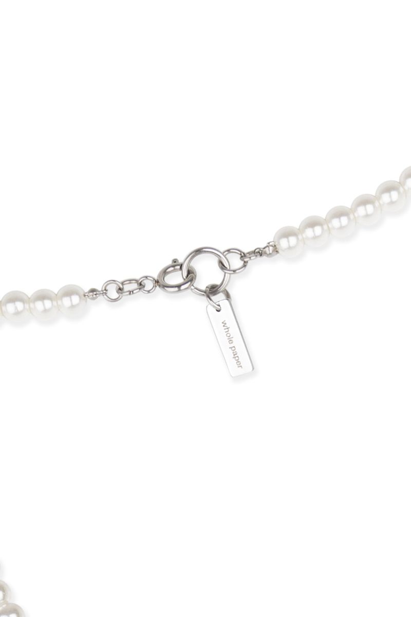 PEARL & CUT-OUT CHAIN NECKLACE		